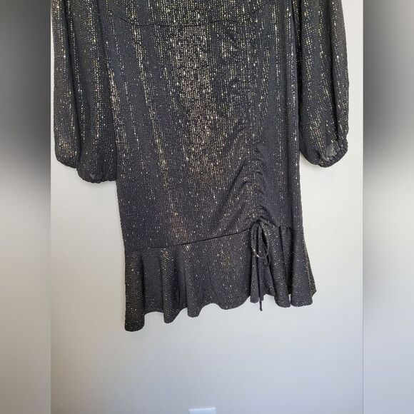 NEW TORRID Sparkly Party Dress Plus Size Formal Event Glam Black Glitter Sleek - Picture 9 of 15